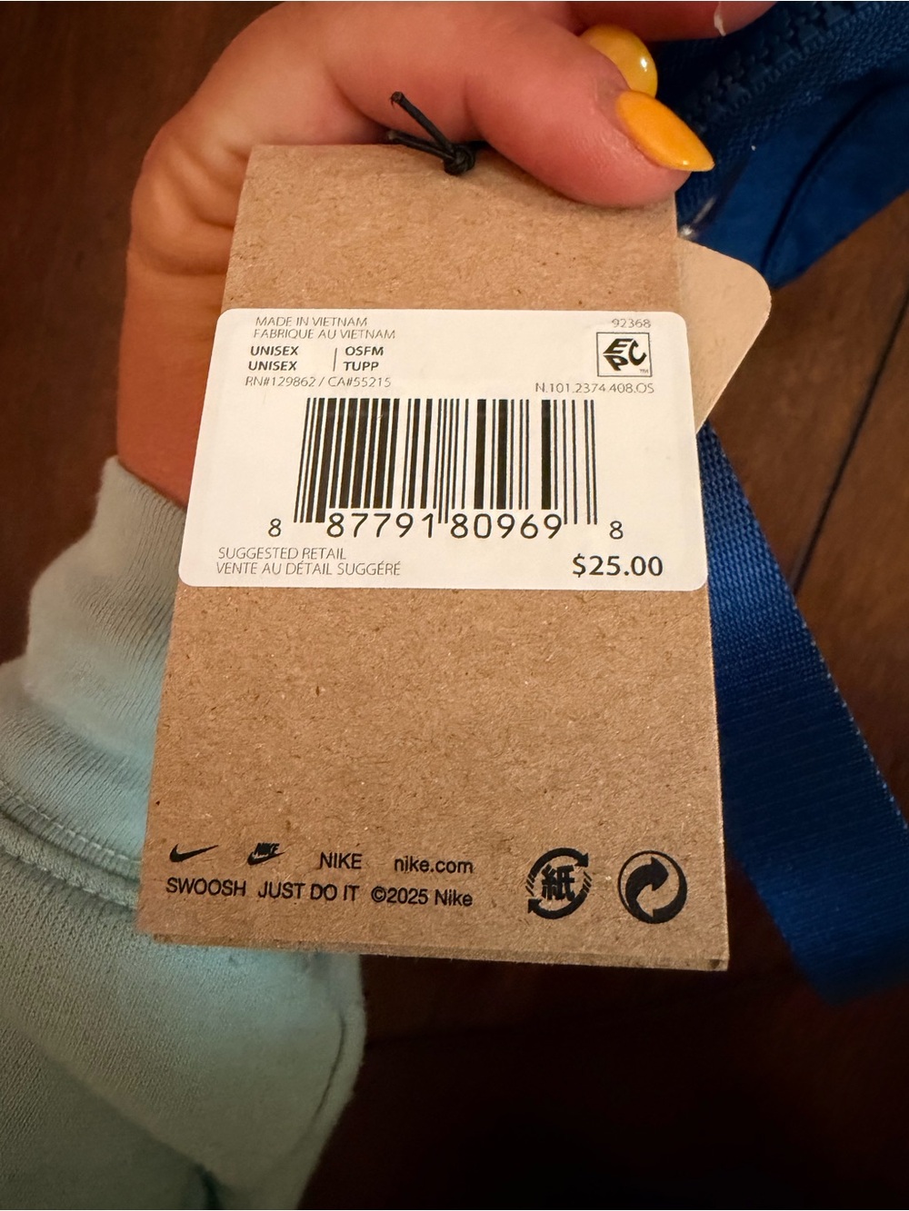 Nike Navy Blue Key Ring Pouch AirPod holder - Picture 2 of 2